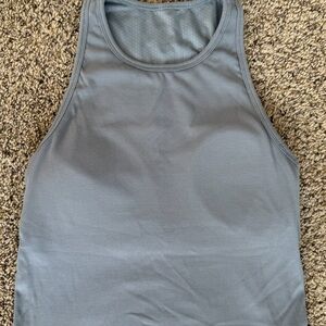 Vuori Steel Blue Ribbed Tank Top